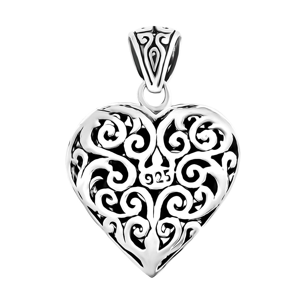 Bali Legacy Sterling Silver Dragonfly Pendant without Chain 6.32 Grams image number 3