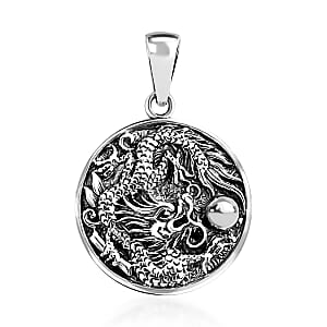Bali Legacy Sterling Silver Dragon Pendant without Chain 5.43 Grams
