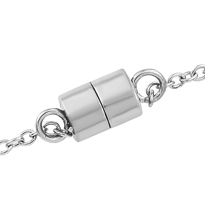 Sky Blue Topaz 4.00 ctw Necklace in Stainless Steel 18 Inches