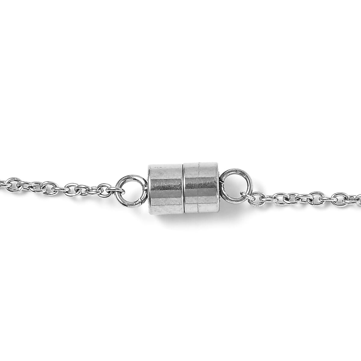 Multi Gemstone 3.00 ctw Necklace in Stainless Steel 20 Inches image number 4