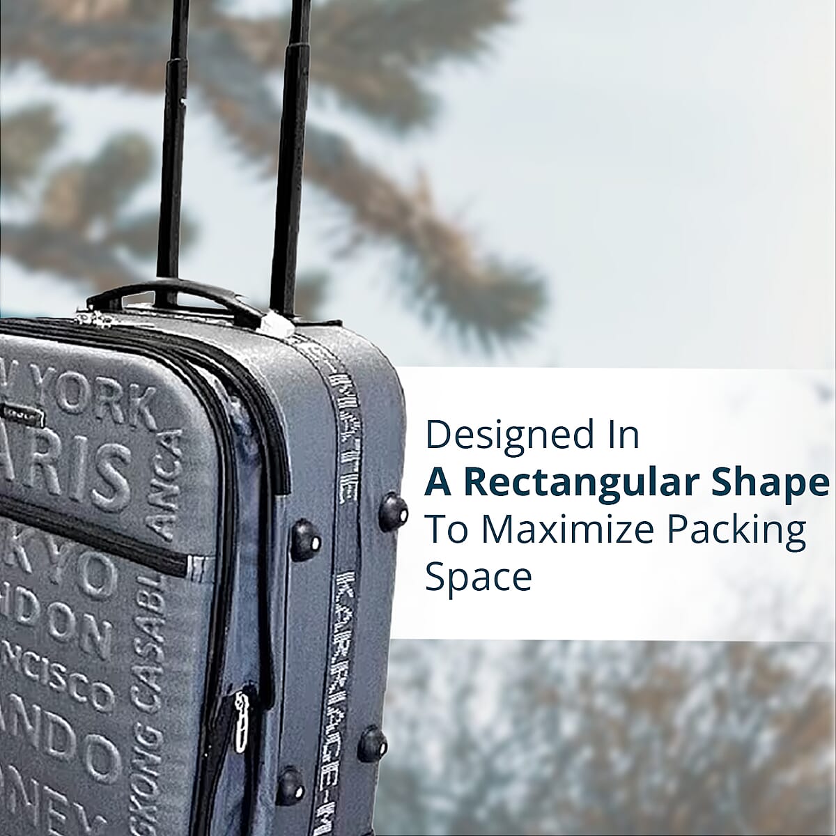 Karriage Mate 3pc Expandable Softshell Spinner Luggage Set -Grey image number 4
