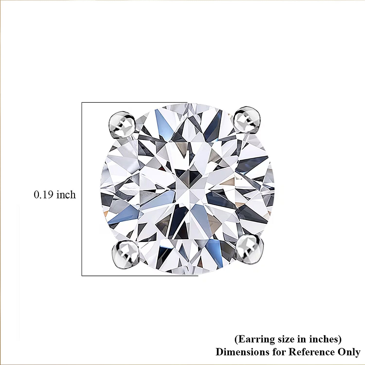  Luxuriant Lab Grown Diamond SI 1.00 ctw Solitaire Stud Earrings in 14K White Gold