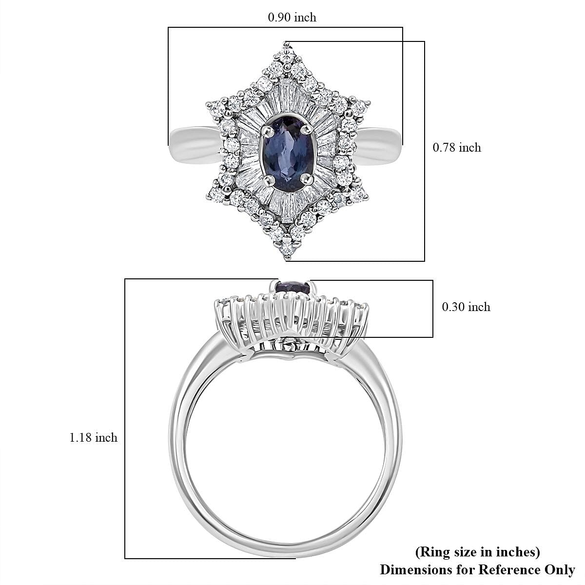 Chairman Vault Collection Certified & Appraised  900 Platinum AAAA Brazilian Alexandrite, Diamond (E-F, VS) (0.62 cts) Ring (Size 7.0) (7.45 g) 1.34 ctw