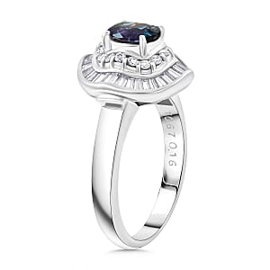 Chairman Vault Collection Certified & Appraised AAAA Brazilian Alexandrite and E-F VS Diamond 1.81 ctw Ring in 900 Platinum (Size 7.0) 7.60 Grams