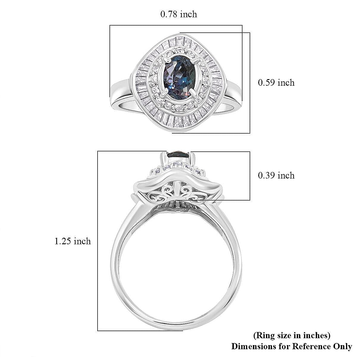 Chairman Vault Collection Certified & Appraised AAAA Brazilian Alexandrite and E-F VS Diamond 1.81 ctw Ring in 900 Platinum (Size 7.0) 7.60 Grams