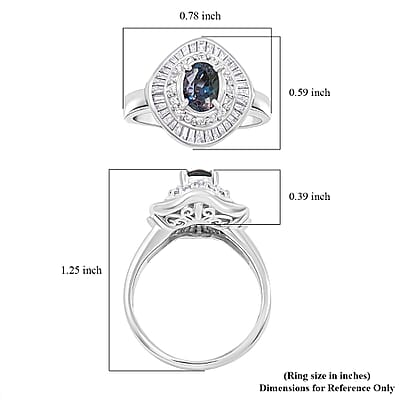 Chairman Vault Collection Certified & Appraised AAAA Brazilian Alexandrite and E-F VS Diamond 1.81 ctw Ring in 900 Platinum (Size 7.0) 7.60 Grams