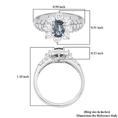 Chairman Vault Collection Certified & Appraised AAAA Brazilian Alexandrite and E-F VS Diamond 1.46 ctw Ring in 900 Platinum (Size 10.0) 5.80 Grams
