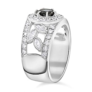 Chairman Vault Collection Certified & Appraised AAAA Brazilian Alexandrite and E-F VS Diamond 1.35 ctw Ring in 900 Platinum (Size 6.0) 12.83 Grams