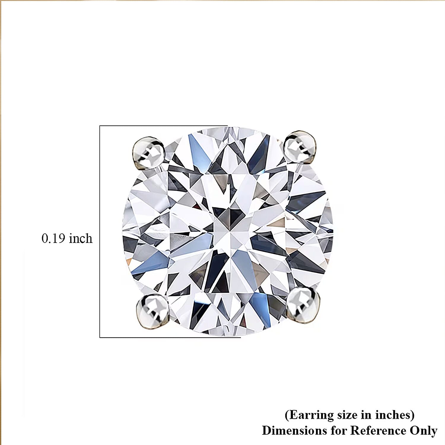 SGL Certified Luxuriant Lab Grown Diamond SI 1.00 ctw Solitaire Stud Earrings in 14K Yellow Gold