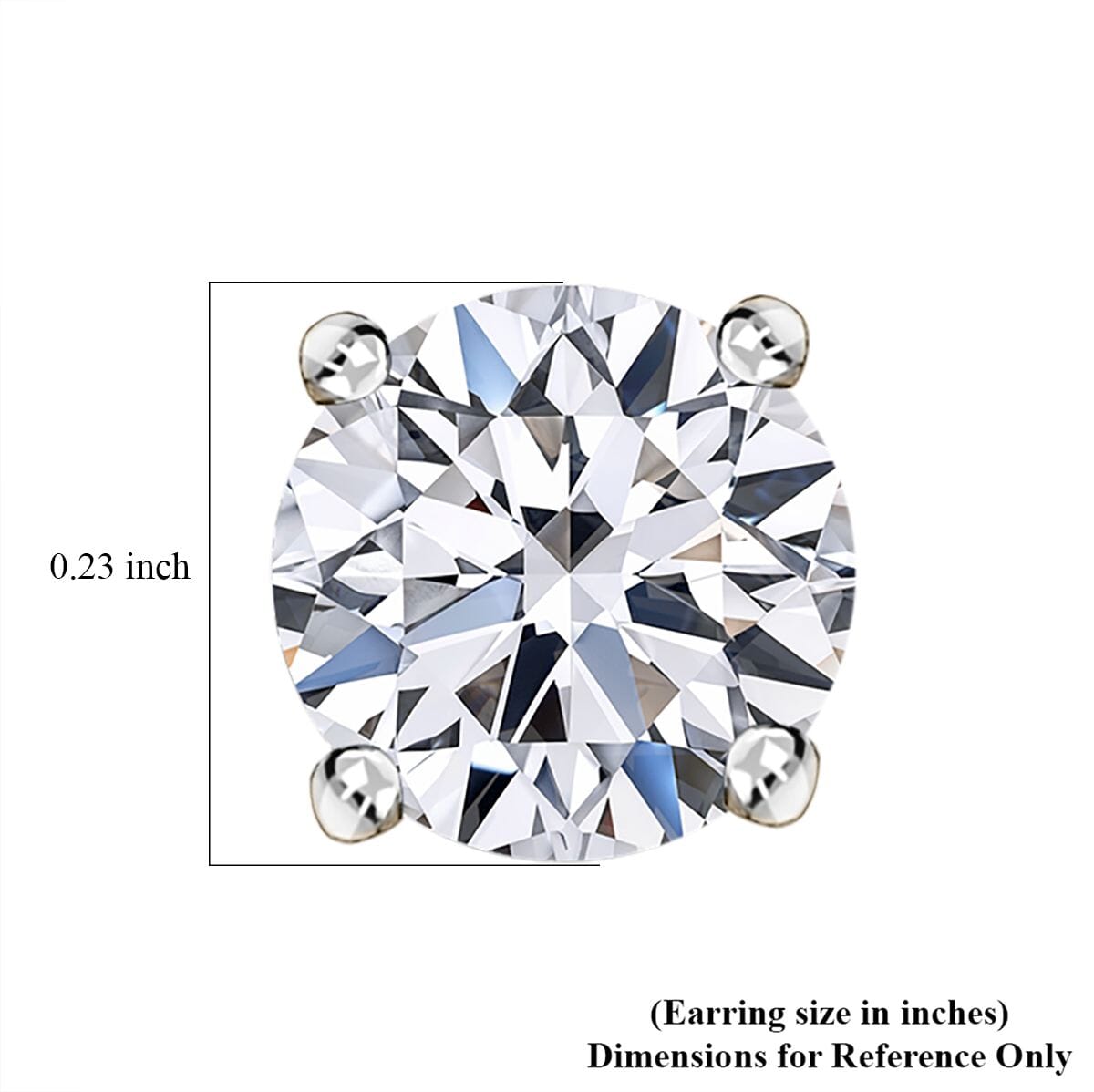 Luxuriant Lab Grown Diamond SI 1.50 ctw Solitaire Stud Earrings in 14K Yellow Gold (Del. In 12-15 Days) image number 5