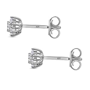 Lab Grown Diamond (SI GH) 0.33 ctw Earring in Platinum Over Sterling Silver