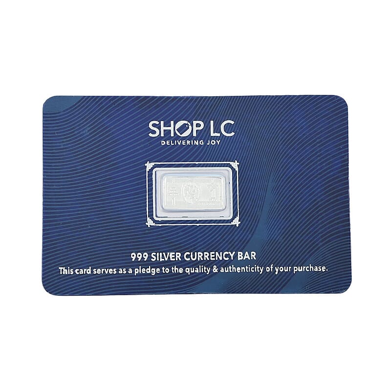 999.9 Fine Silver Currency Bar (1 g)