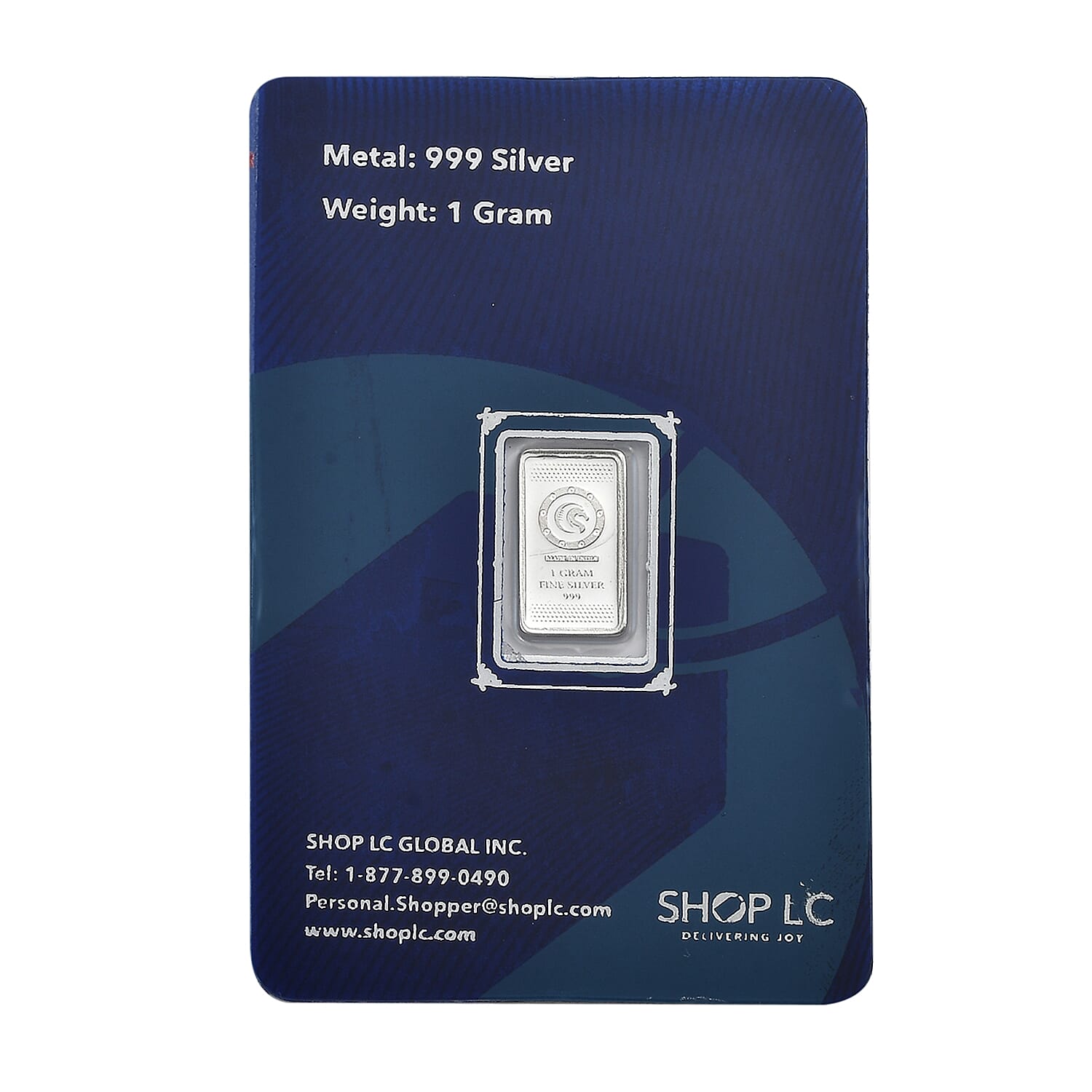 Buy 999.9 Fine Silver Leaf in Hand Bar 1 Grams at ShopLC.