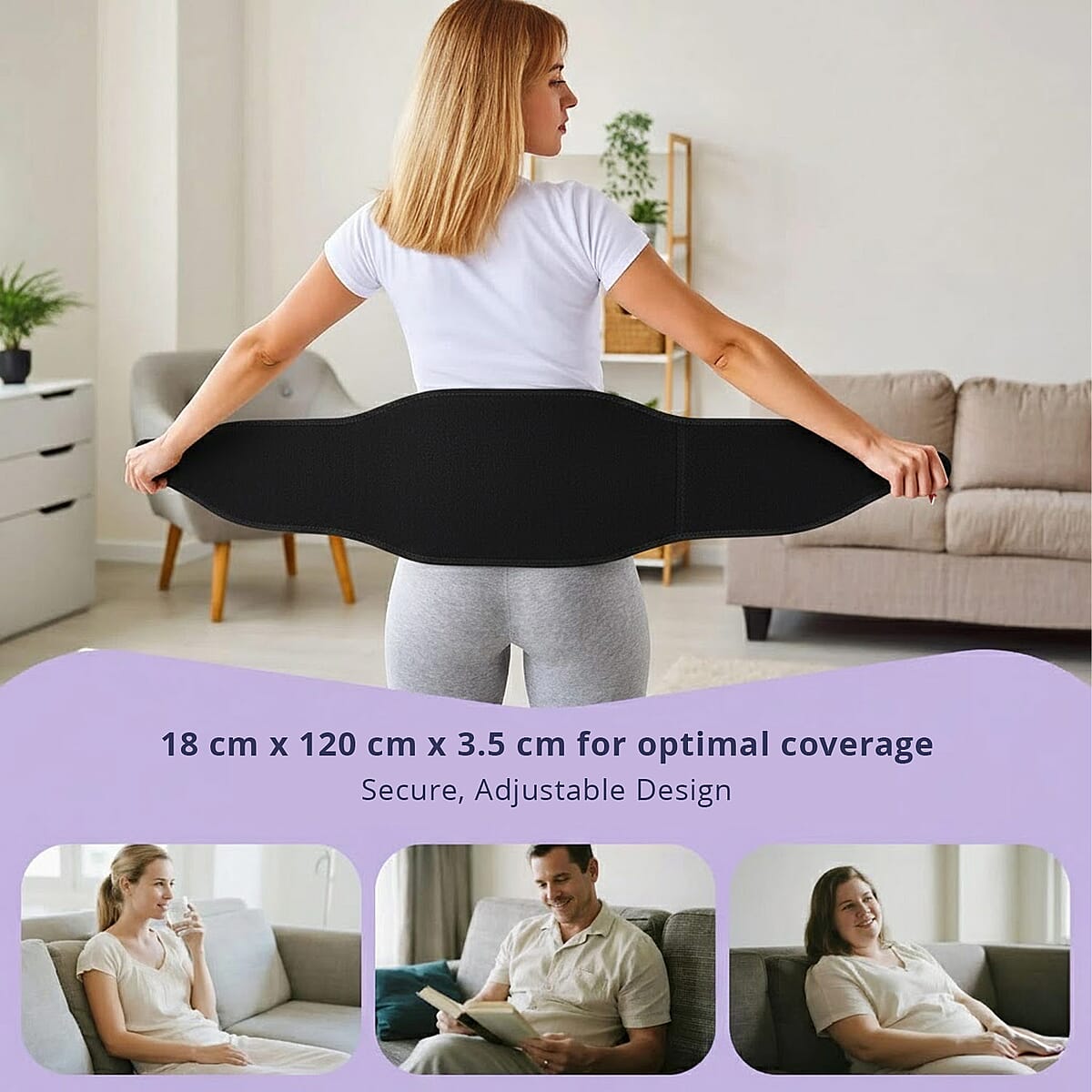 Black Terahertz Waist Wrap image number 5