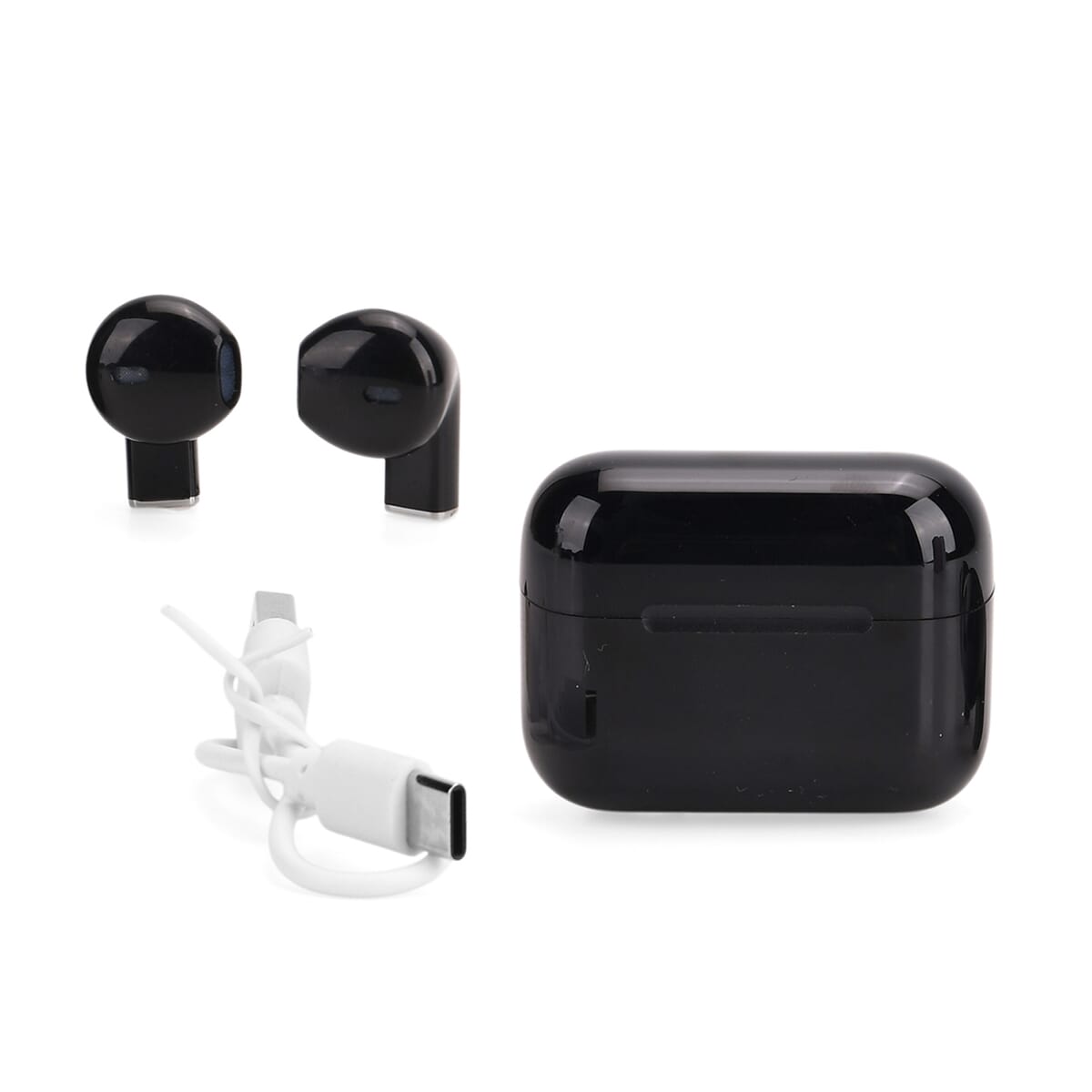 Black Bluetooth Earbuds with Display image number 0