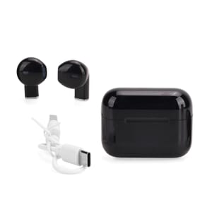 Black Bluetooth Earbuds with Display