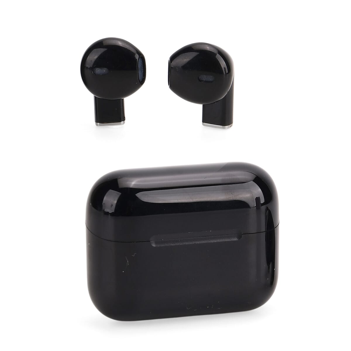 Black Bluetooth Earbuds with Display image number 1