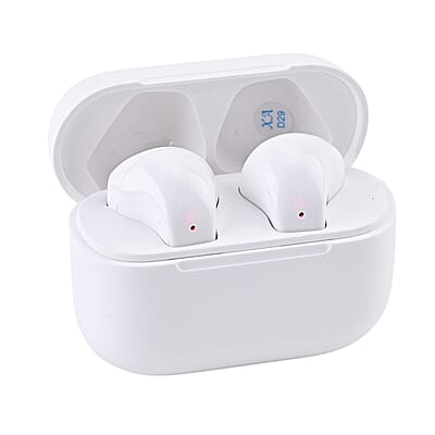 Livmore White Bluetooth Earbuds