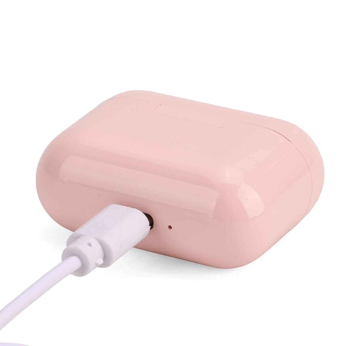 White Bluetooth Earbuds with Display image number 2