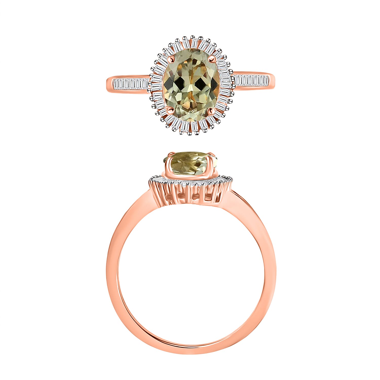 A/1.50/Rose Gold Over Sterling Silver / 10