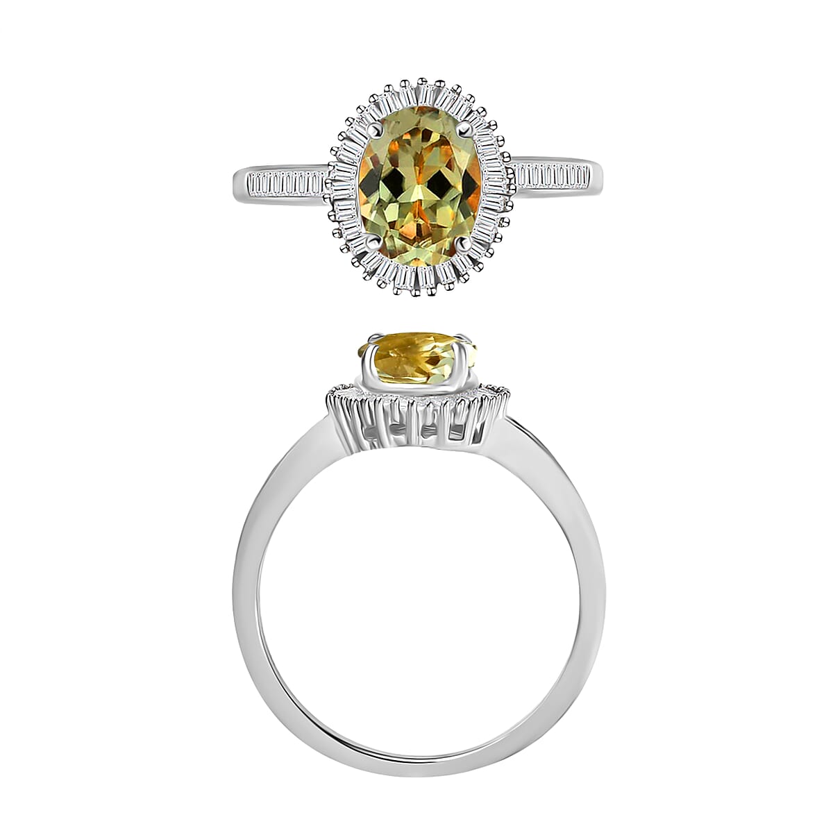 Rhapsody AAAA Turkizite and E-F VS2 Diamond 1.50 ctw Ring in 950 Platinum (Size 10.0) (Del. in 10-12 Days) image number 3