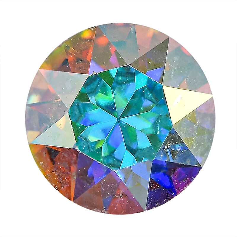 Aurora Borealis Crystal by Swarovski (Rnd 7.25 mm) 1.10 ctw Loose Gemstone