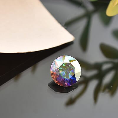 Aurora Borealis Crystal by Swarovski (Rnd 7.25 mm) 1.10 ctw Loose Gemstone