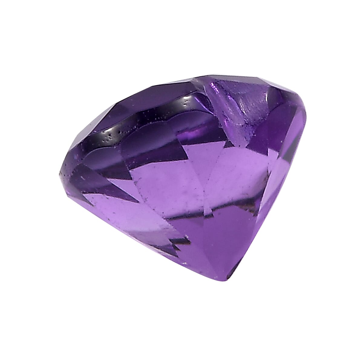 African Amethyst Set of 2 (Hrt 6 mm) 1.16 ctw Loose Gemstone