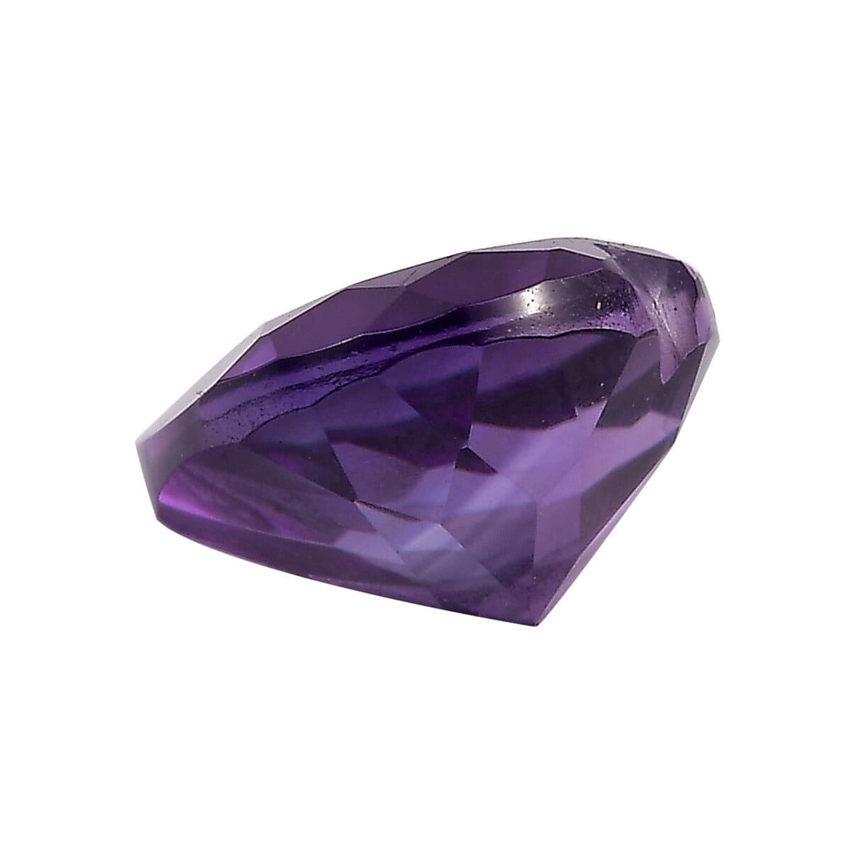 AA African Amethyst Set of 2 (Hrt 7 mm) 1.90 ctw Loose Gemstone image number 2