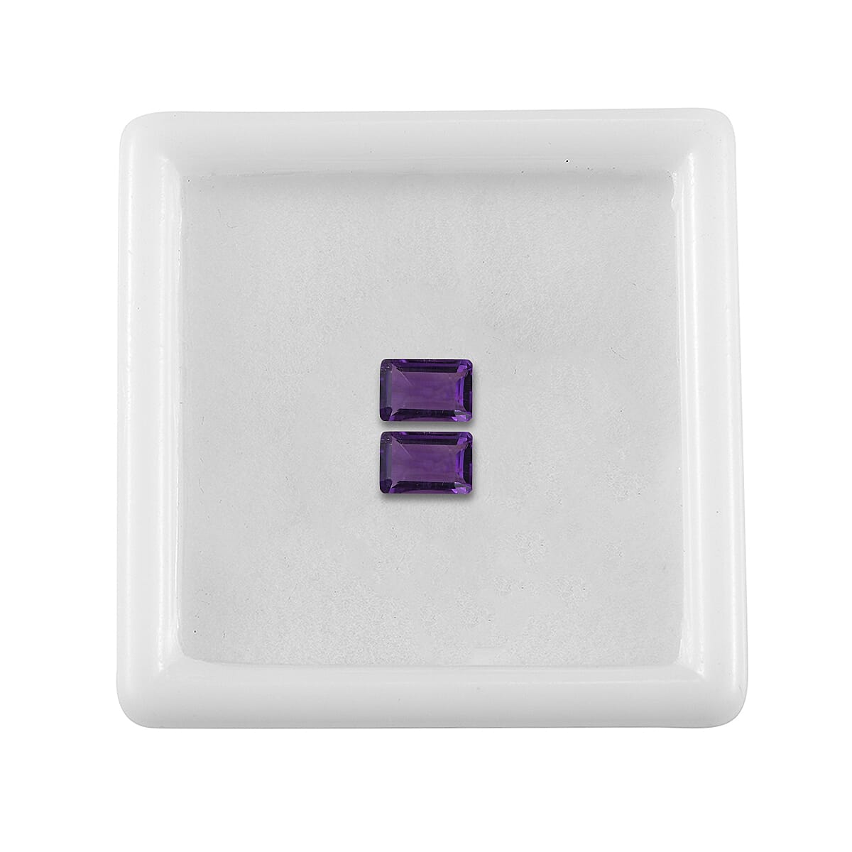 AA African Amethyst Set of 2 (Oct 6x4 mm) 0.60 ctw Loose Gemstone