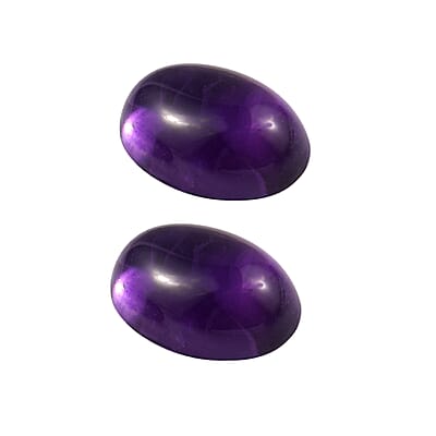 AA African Amethyst Set of 2 (Ovl 7x5 mm) 1.38 ctw Loose Gemstone