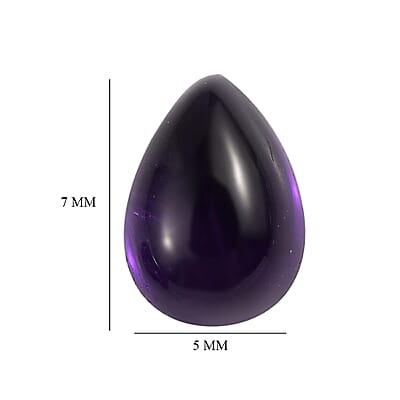 African Amethyst Set of 2 (Pear 7x5 mm) 1.61 ctw Loose Gemstone