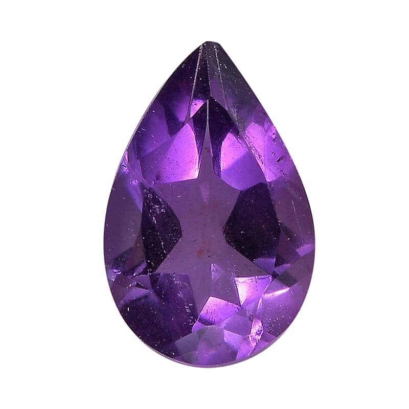 African Amethyst (Pear 9x6 mm) 1.06 ctw Loose Gemstone