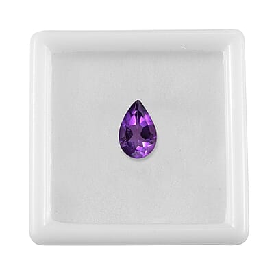 African Amethyst (Pear 9x6 mm) 1.06 ctw Loose Gemstone