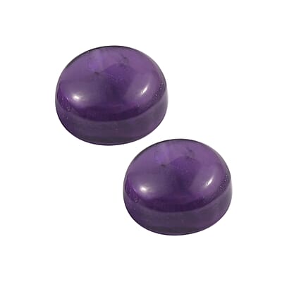 AA African Amethyst Set of 2 (Rnd 5 mm) 1.40 ctw Loose Gemstone