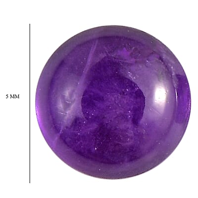 AA African Amethyst Set of 2 (Rnd 5 mm) 1.40 ctw Loose Gemstone