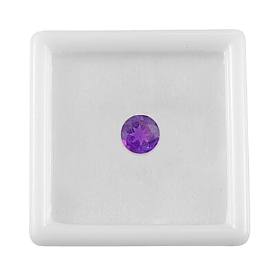 African Amethyst (Rnd 7 mm) 0.74 ctw Loose Gemstone