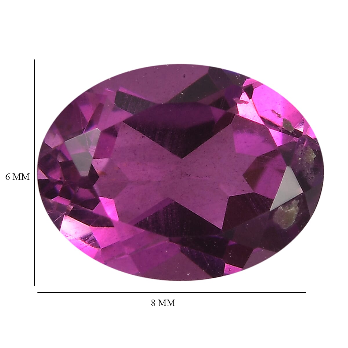 African Lilac Triplet Quartz (Ovl 8x6 mm) 1.42 ctw Loose Gemstone