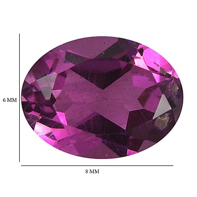 African Lilac Triplet Quartz (Ovl 8x6 mm) 1.42 ctw Loose Gemstone