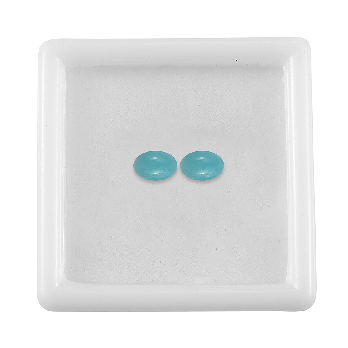 Amazonite Set of 2 (Ovl 6x4 mm) 0.84 ctw Loose Gemstone