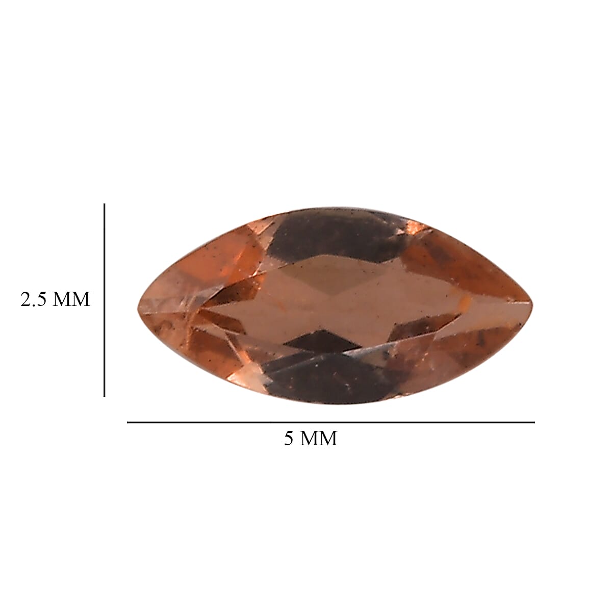 Jenipapo Andalusite Set of 2 (Mrq 5x2.5 mm) 0.24 ctw Loose Gemstone
