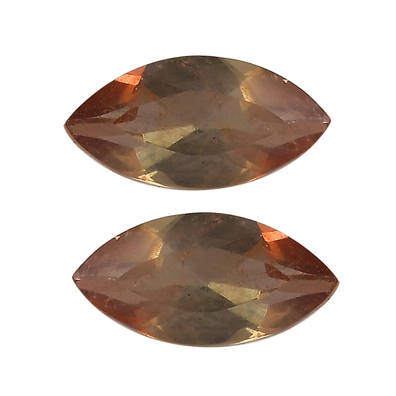 AA Jenipapo Andalusite Set of 2 (Mrq 5x2.5 mm) 0.29 ctw Loose Gemstone