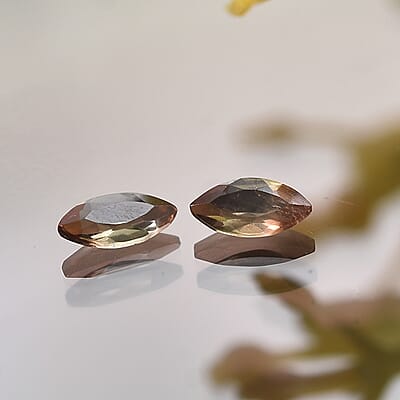 AA Jenipapo Andalusite Set of 2 (Mrq 5x2.5 mm) 0.29 ctw Loose Gemstone