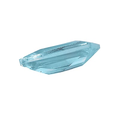 Simulated Aqua Diamond Set of 2 (Bgt 6x3 mm) 1.10 ctw Loose Gemstone