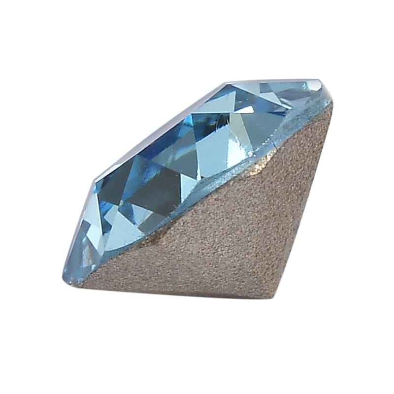 Aquamarine Color Crystal by Swarovski (Rnd 7.25 mm) 1.15 ctw Loose Gemstone