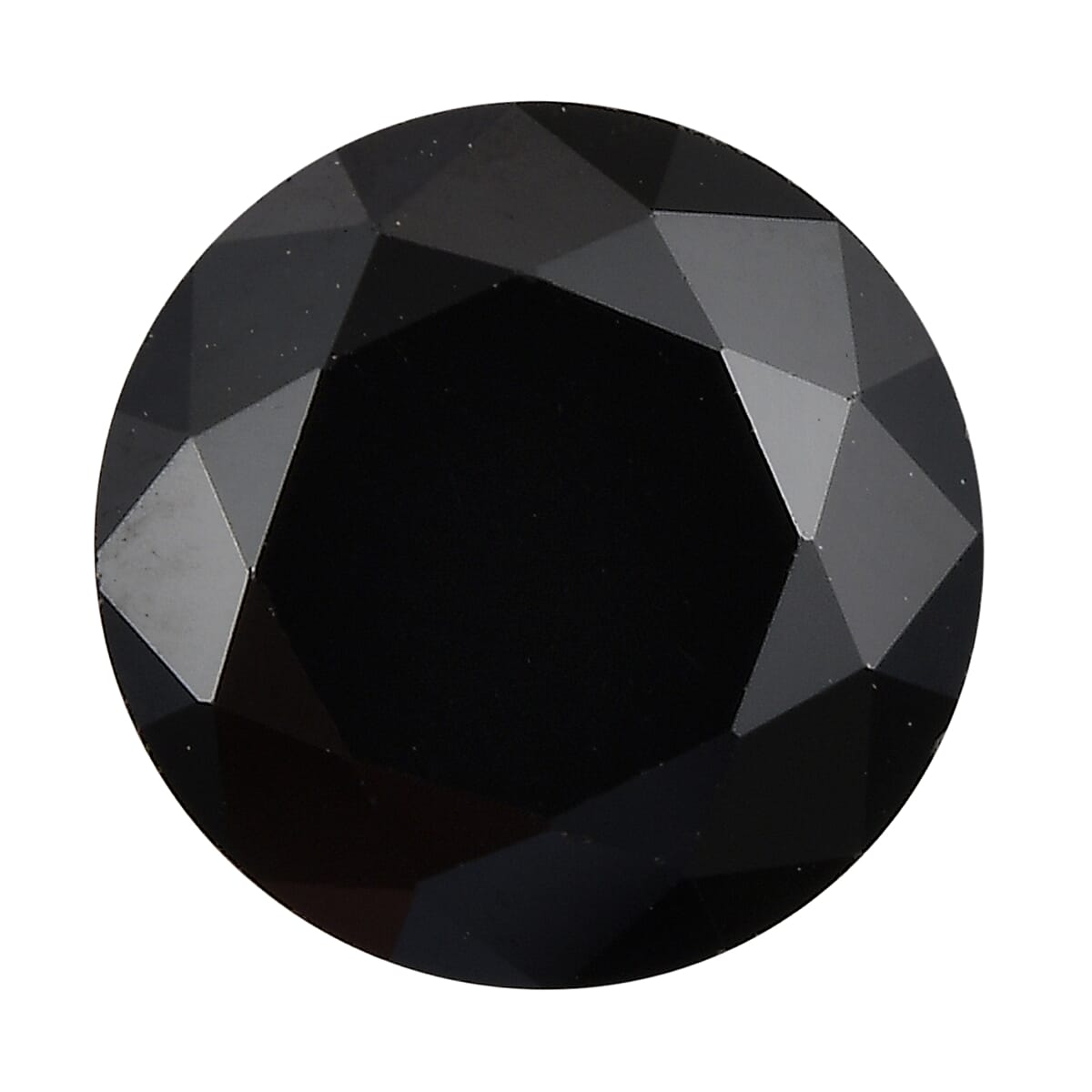 Simulated Black Diamond (Rnd 8 mm) 3.29 ctw Loose Gemstone