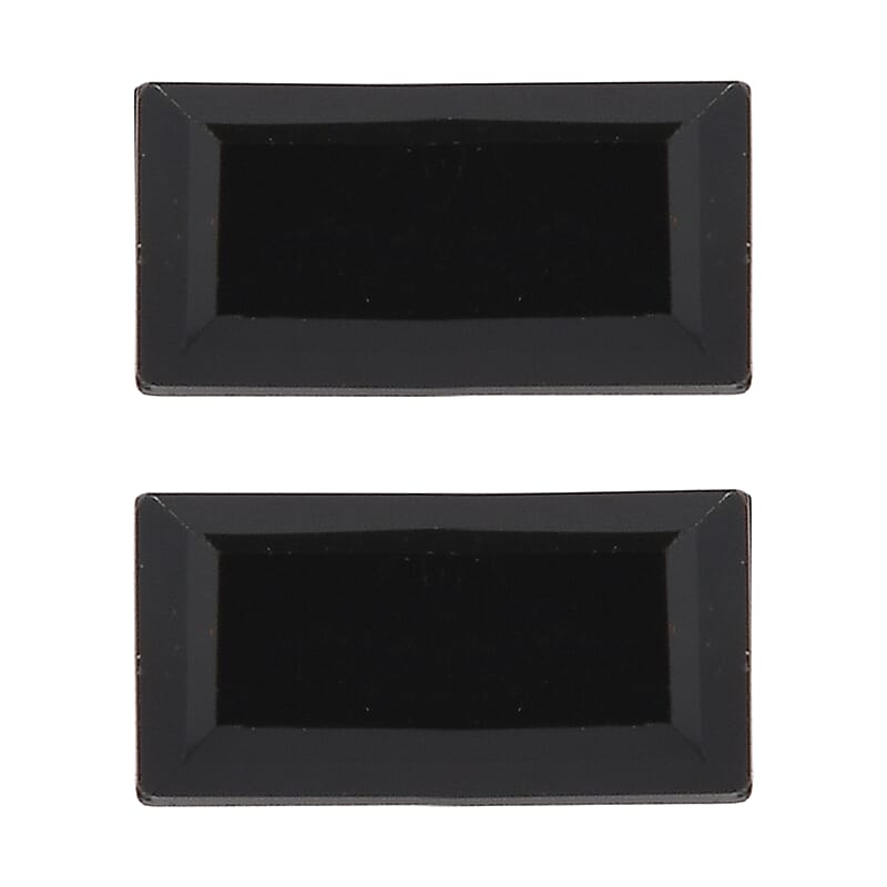 Thai Black Spinel Set of 2 (Bgt 6x3 mm) 0.93 ctw Loose Gemstone