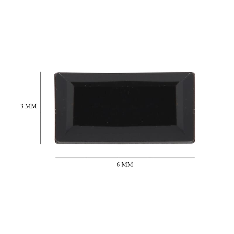 Thai Black Spinel Set of 2 (Bgt 6x3 mm) 0.93 ctw Loose Gemstone