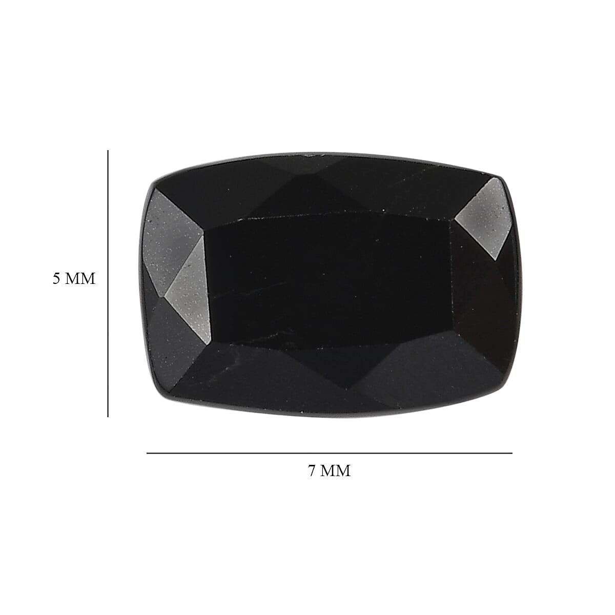Thai Black Spinel Set of 2 (Cush 7x5 mm) 1.50 ctw Loose Gemstone