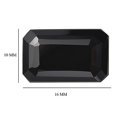 Thai Black Spinel (Oct 16x10 mm) 12.06 ctw Loose Gemstone